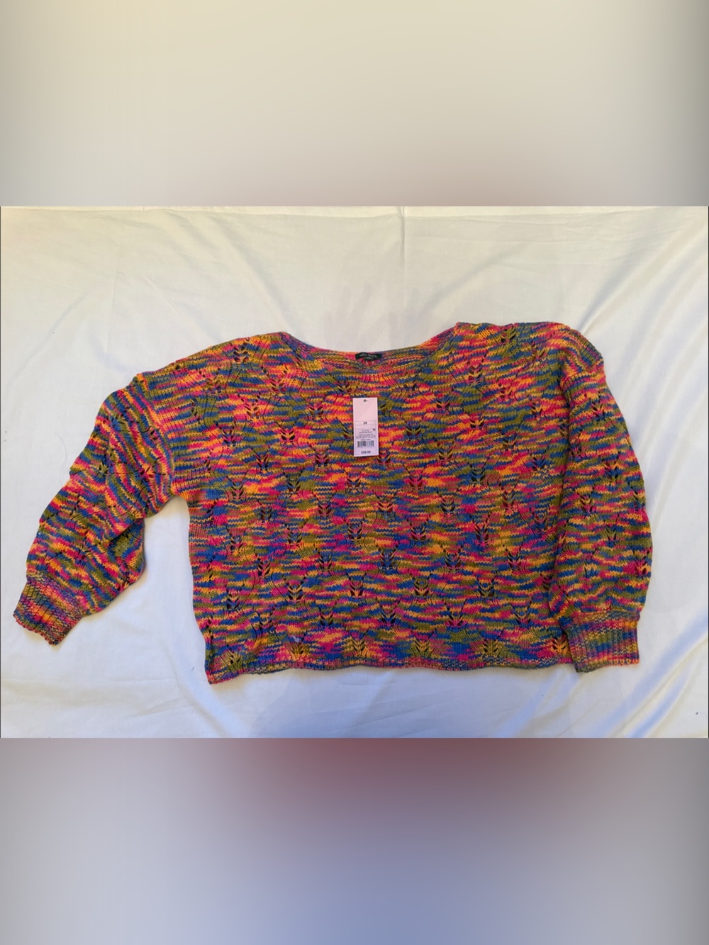 New Wild Fable Multicolor Crewneck Sweater
